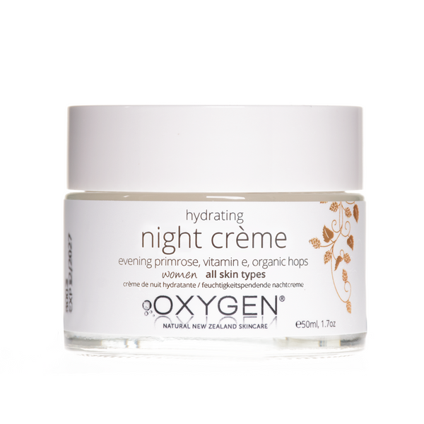 Oxygen Skincare | Hydrating Night Crème Moisturiser | For Softer Skin - Oxygen Skincare