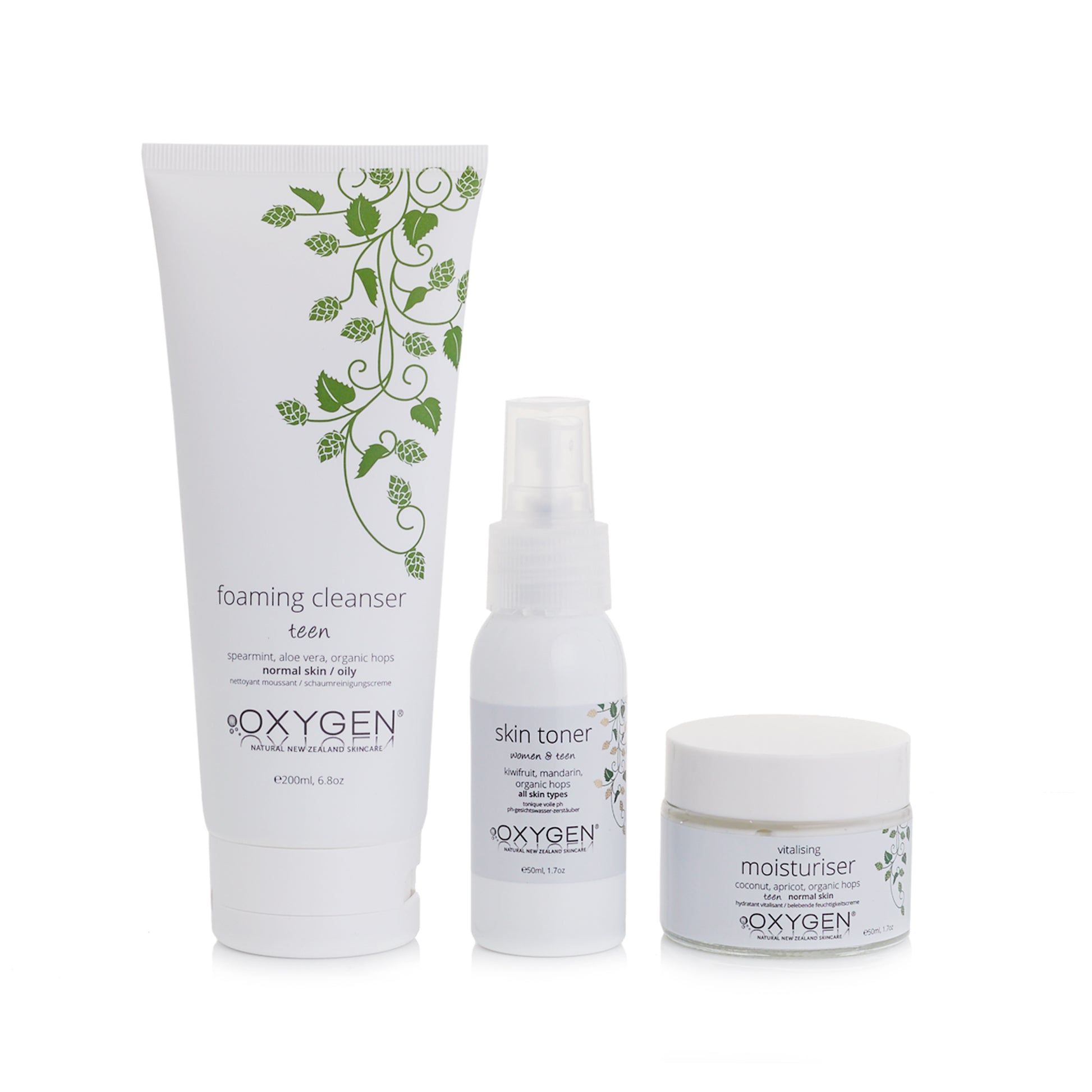 skincare starter pack + free blemish/acne gel - OxygenSkincare Ltd